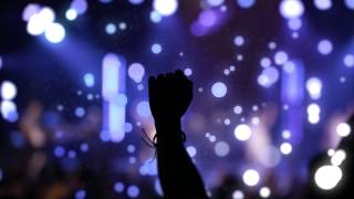 4K Worship Background Fist in the Air  Hands Raised in Worship  Christian Motion Background Loop [upl. by Eleon]