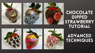 Chocolate Dipped Strawberries Tutorial  ADVANCED TECHNIQUES [upl. by Luca]