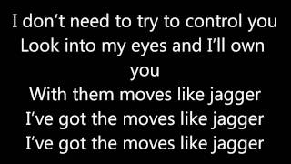 Moves like Jagger  Maroon 5 ft Christina Aguilera  Lyrics [upl. by Langille608]