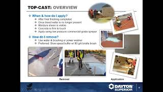 TOPCAST® Overview amp Applications  Webinar Training by Dayton Superior [upl. by Loesceke]