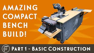 DIY Amazing Compact Workbench  Part 1 Basic construction [upl. by Vallonia]