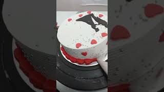 Anniversary cake design cakedesign shortvideo [upl. by Sucramat]