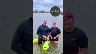 What is it like cold water swimming in a lake Hinchingbrooke Country Park near Cambridge [upl. by Sitto]