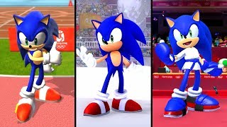 Evolution of Sonic in the Mario amp Sonic Games 20072019 [upl. by Sassan61]