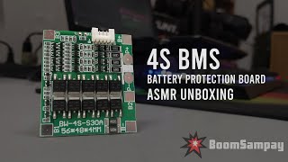 30A Battery Protection Board for 148V Pack  4S Battery Management System BMS  ASMR Unboxing [upl. by Simetra]