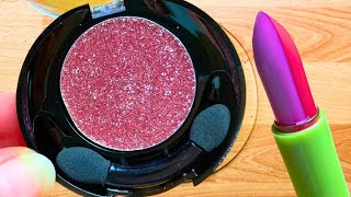 Satisfying Slime Mixing LIPSTICK Slime Coloring Colorful EYESHADOW Slime Mixing ASMR into Slime [upl. by Llerdnam]