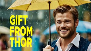 Thors Umbrella Surprise Chris Hemsworth Brings Joy on a Rainy Day  Daily Spark [upl. by Emarie]