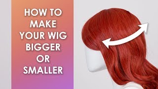 How to Make a Wig Bigger or Smaller  Resize the Cap [upl. by Naicad]