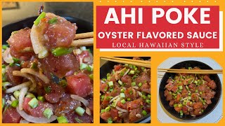 Ahi Poke Oyster Flavoured Sauce A combo Hawaiian ingredients and Lee Kum Kee oyster sauce shorts [upl. by Sascha30]