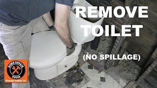 How to Remove a Toilet in a Bathroom Without Nasty Spillage StepbyStep  by Home Repair Tutor [upl. by Clarey785]