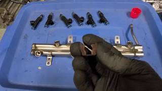 Jeep Wrangler JK Fuel Injector Replacement  38L [upl. by Koenraad292]