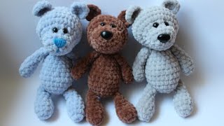 mały miś na szydełku CZĘŚĆ 1 GŁOWA  bear crochet PART 1 HEAD [upl. by Hana401]