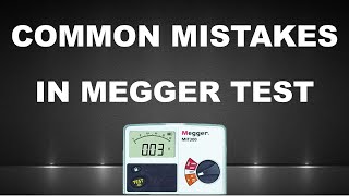 Mistakes of Insulation Resistance Test  Correct Method of Megger Test [upl. by Acceb]