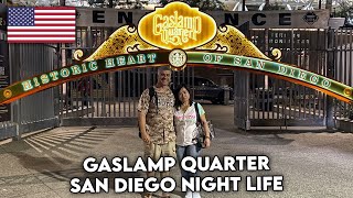 Gaslamp Quarter Night Life San Diego MajoTravel [upl. by Eilloh]