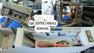 How To Remove BMW E46 Center Console [upl. by Nylednarb]