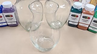 Acrylic Pouring On Vases Live [upl. by Noryv]