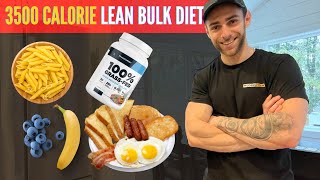 3500 Calorie Lean Bulk Diet Full Day of Eating [upl. by Olette]