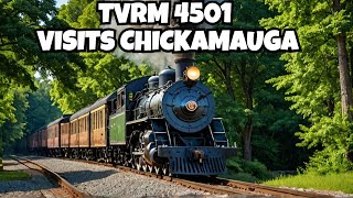 quotSteam Engine 4501 A Majestic Visit to Chickamauga Georgia [upl. by Victoir]