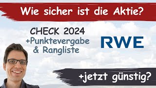 RWE Aktienanalyse 2024 Wie sicher ist die Aktie günstig bewertet [upl. by Leal]