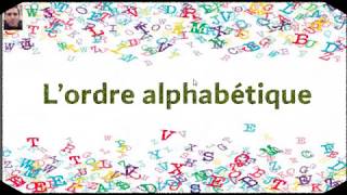 Cours de français  lordre alphabétique [upl. by Ahsiekat]