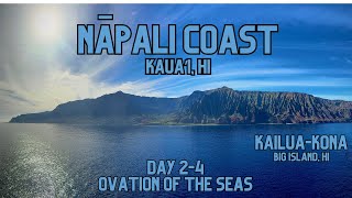 Napali Coast  Kailua Kona  Ovation of the seas day 24 [upl. by Aiuqet815]