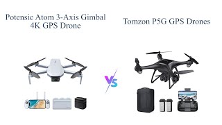 Potensic ATOM vs TOMZON P5G Drone Comparison 🚁🔥 [upl. by Enyledam]