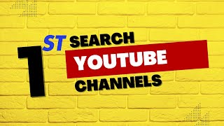 search youtube channels [upl. by Novrej]