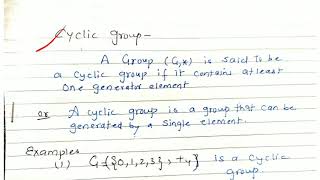 Cyclic group  lecture 43discrete mathematics [upl. by Berns677]