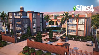 Modern Apartments For Rent  The Sims 4 Speed Build [upl. by Nanaek]