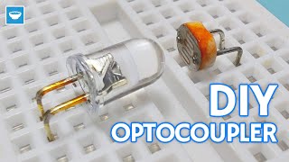 Super simple DIY optocoupler  Adding optical isolation in electronic circuits [upl. by Nnylkcaj]