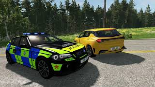 BeamNGDrive  UK Police Chase EC999 [upl. by Letsyrhc]