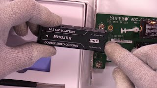 Install and Test MHQJRH M2 2280 SSD HeatSink Thermal Silicone pad for PCIE NVMe M2 SSD [upl. by Perpetua]