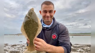 Shore Fishing UK  Flounder and Bass Fishing in an Estuary  The Fish Locker [upl. by Steward]