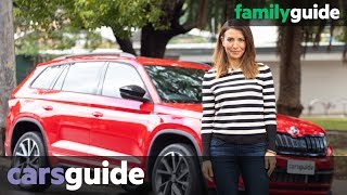 Skoda Kodiaq 2018 review Sportline 132 TSI [upl. by Nahtanohj]