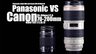 Panasonic 35100mm f28 OIS VS Canon EF 70200mm f28L IS II USM Which one is better [upl. by Kayne]