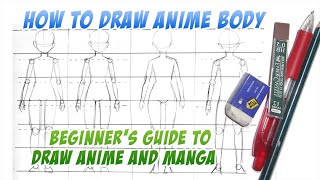 Beginner Guide pt4 How To Draw Anime Body Tutorial [upl. by Henryson768]