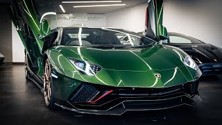 FIRST Lamborghini Aventador ULTIMAE Delivered in London VERDE ERMES [upl. by Ariajaj934]