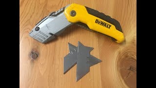 DeWalt Retractable Utility Knife Review  Model DW10035 [upl. by Ennahtur955]