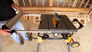 Dewalt Table Saw  How to store the fence [upl. by Noiramaj]