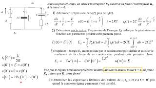 Part 2  Seconde phase  Décharge du condensateur dans un condensateur  Valeurs en 0 et en oo [upl. by Athelstan557]