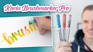 Karin Brushmarker Pro Review amp Beispiele  Handlettering [upl. by Virgilia]