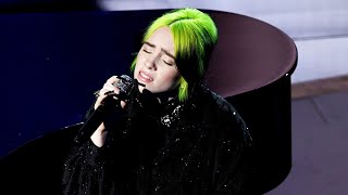 Watch Billie Eilishs Emotional In Memoriam Performance  Oscars 2020 [upl. by Bernj10]