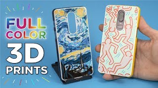 Colorful 3D Prints on a Single Extruder Printer  Artistic Phone Cases [upl. by Eellac]