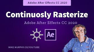 After Effects How To Use Continuously Rasterize for Vector Files [upl. by Ynnaej]