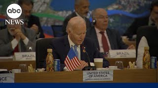 President Biden attends G20 summit after historic trip to Amazon rainforest [upl. by Bena832]