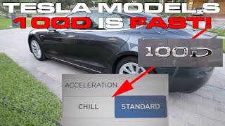 How fast is the updated Tesla Model S 100D from 060 MPH and what is Chill Mode [upl. by Cullan156]