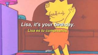 Happy Birthday Lisa Michael Jackson ft The simpsons [upl. by Necyrb531]