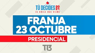 Franja presidencial sábado 23 de octubre 2021 [upl. by Ahsikrats]