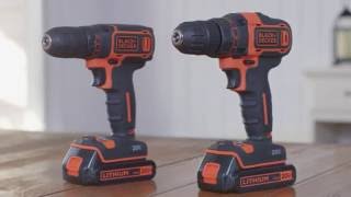 20V MAX Lithium Drills from BLACKDECKER [upl. by Perkin]