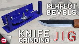 Knife Grinding Jig  DIY PERFECT BEVELS [upl. by Valentina]